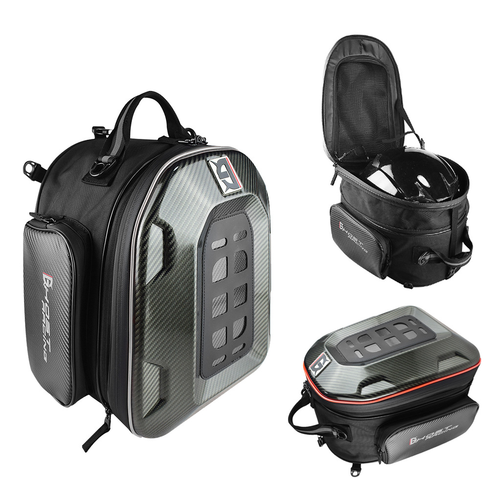 Borsa da moto espandibile per  - Motorcycle Helmet Backpack Waterproof Led recensione e prezzo