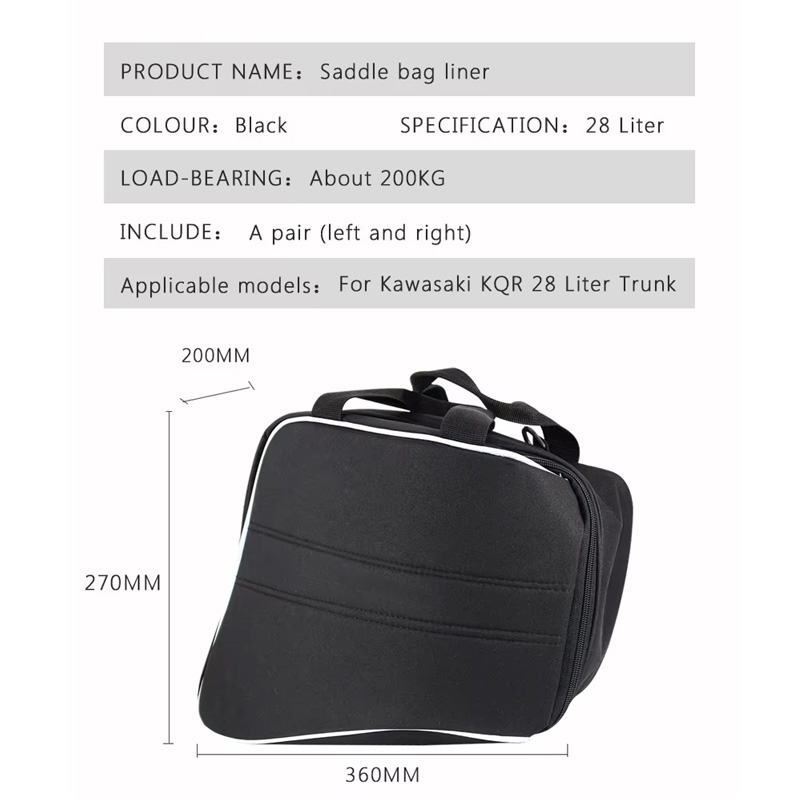 Set di Borse Interne Rigide da - Motorcycle Saddlebag Liner Inner Bags recensione e prezzo